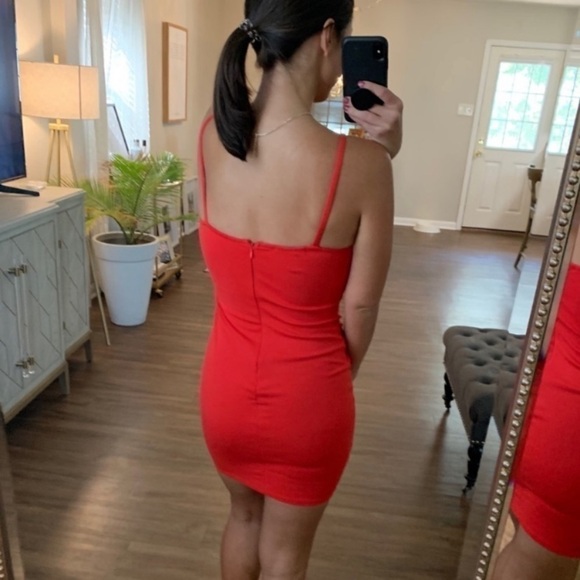 NWT Anthology Y Cage Front Red Dress - Picture 3 of 8
